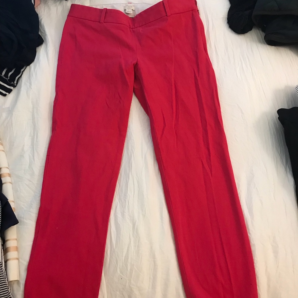 J. Crew bright pink capris
